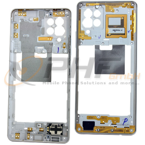 Samsung SM-A426b Galaxy A42 5G Mittelrahmen, prism dot white / grey, neu