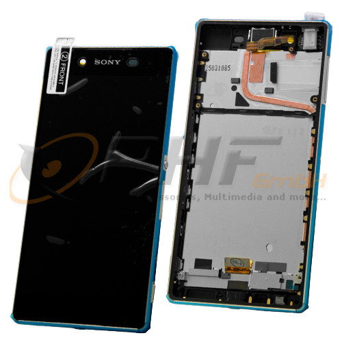 Sony E6553 - Xperia Z3+ LC-Display Einheit inkl. Rahmen, aqua, neu