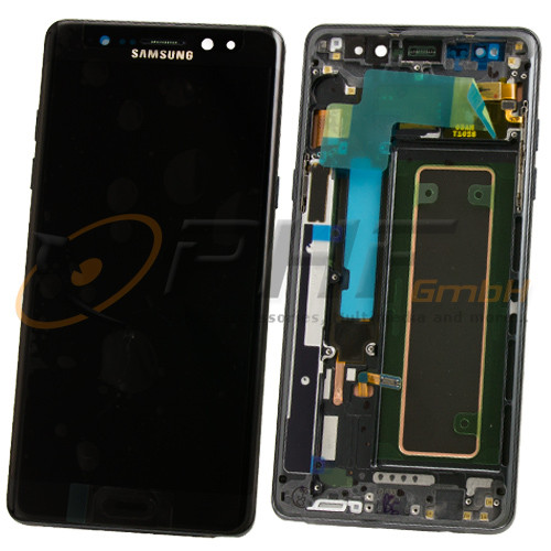 Samsung SM-N930f Galaxy Note 7 / SM-N935f Galaxy Note FE LC-Display Einheit, black-onyx, Service Pac
