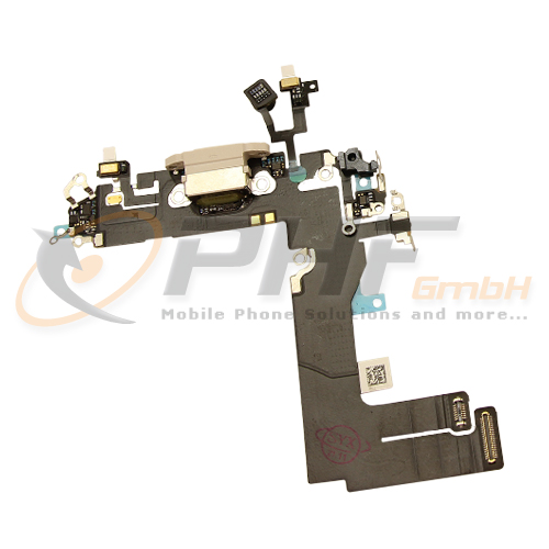 OEM Charging Port + Audio Flexcable for iPhone 13 Mini, white, new