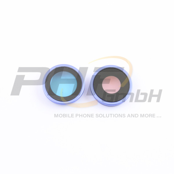 OEM Kameralinse + Bezel Set für iPhone 16, ultramarine, neu