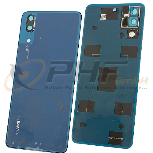 Huawei P20 Akkudeckel, blue, Serviceware