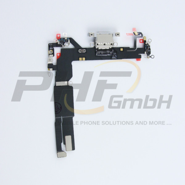 OEM System Konnektor + Audio Flexkabel für iPhone 16, white, neu