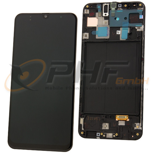 Samsung SM-A305f Galaxy A30 LC-Display Einheit, black, Service Pack