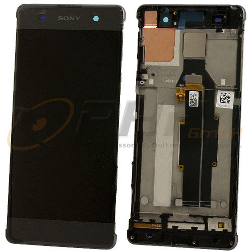 Sony F3111 / F3112 - Xperia XA / XA Dual LC-Display Einheit inkl. Rahmen, black, neu