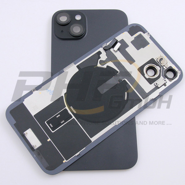 Backcover Glas für iPhone 15 Plus, black, pulled