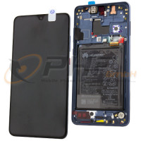 Huawei Mate 20 LC-Display Einheit inkl. Rahmen und Akku, blue, Serviceware Huawei Mate 20 LC-Display Einheit inkl. Rahmen und Akku, blue, Serviceware