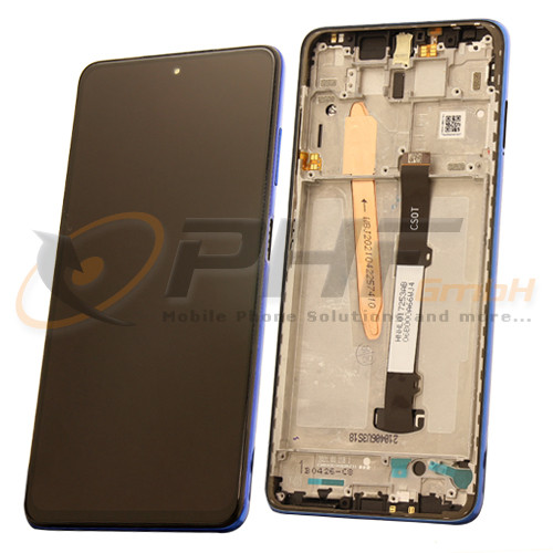 Xiaomi POCO X3 NFC / X3 LC-Display Einheit, blue, Service Ware