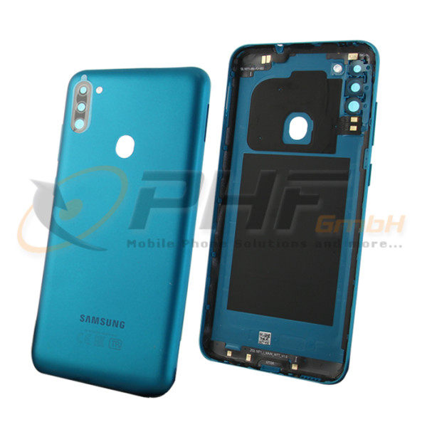 Samsung SM-M115f Galaxy M11 Akkudeckel, metallic blue, Serviceware