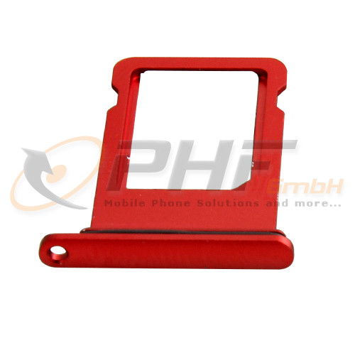 OEM Simkarten Halter für iPhone 8 Plus, red, neu