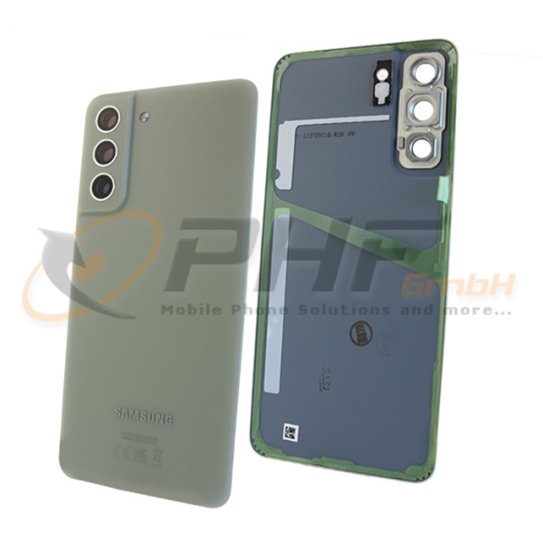 Samsung SM-G990b Galaxy S21 FE 5G Akkudeckel, olive, Serviceware