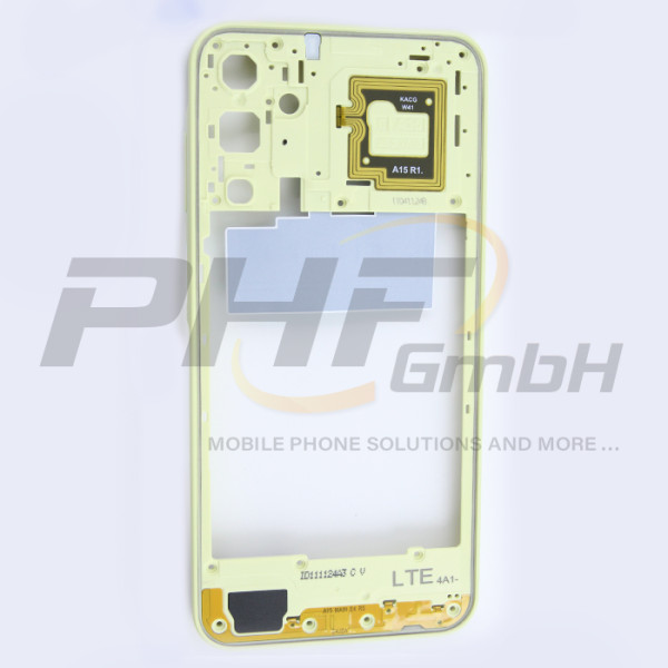 Samsung SM-A155f Galaxy A15 4G Mittelrahmen, yellow, Serviceware
