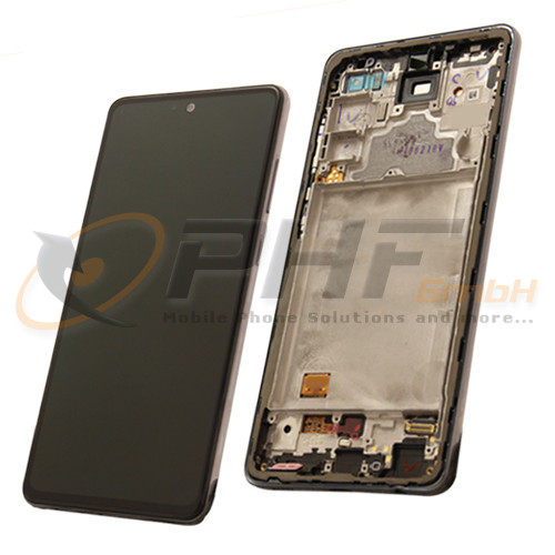 Samsung SM-A725f Galaxy A72 LC-Display Einheit ohne Akku, black, Service Pack