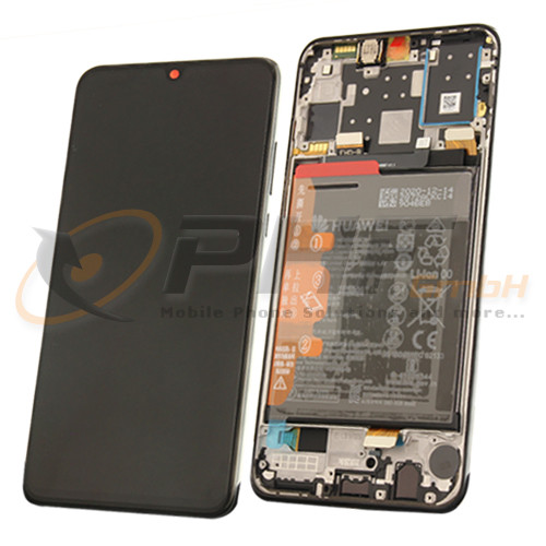 Huawei P30 Lite New Edition LC-Display Einheit inkl. Rahmen und Akku, Midnight Black, Serviceware