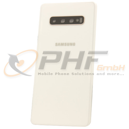 Samsung SM-G975f Galaxy S10+ Akkudeckel, ceramic white, Serviceware