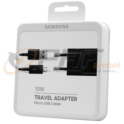 Samsung EP-TA12EBEUGWW Ladeadapter inkl. Micro USB Datenkabel, black, Serviceware