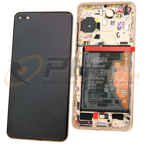 Huawei P40 LC-Display Einheit inkl. Rahmen und Akku, blush gold, Serviceware