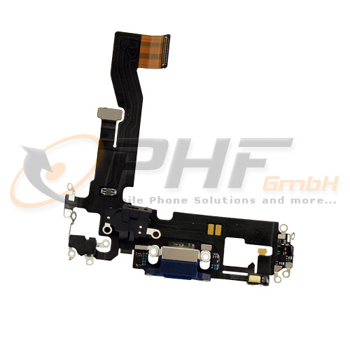 OEM System Konnektor + Audio Flexkabel für iPhone 12 / 12 Pro, blue, neu