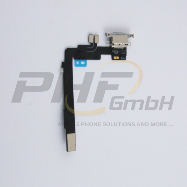 OEM System Konnektor + Audio Flexkabel für iPhone 16 Pro Max, white titanium, neu