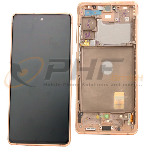 Samsung SM-G781b Galaxy S20 FE 5G LC-Display Einheit, cloud orange, Service Pack