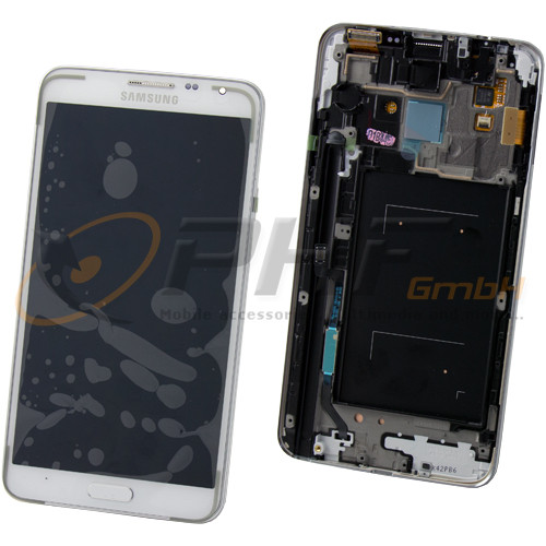 Samsung SM-N7505 Galaxy Note 3 Neo LC-Display Einheit, weiss, Service Pack