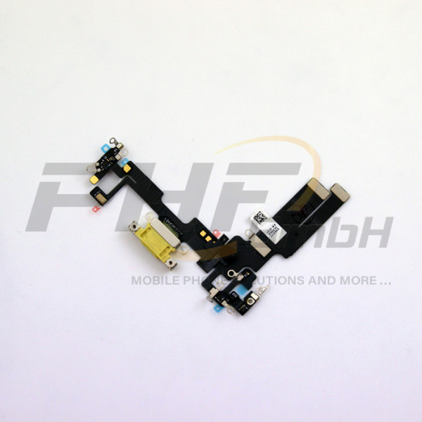 OEM System Konnektor + Audio Flexkabel für iPhone 14, yellow