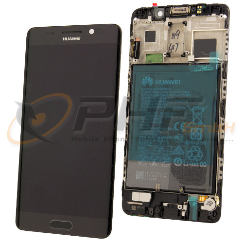 Huawei Mate 9 Pro LC-Display Einheit inkl. Rahmen und Akku, black, Serviceware