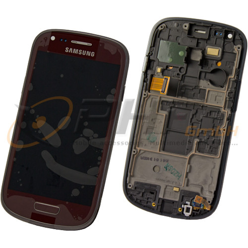 Samsung GT-I8200 Galaxy S3 Mini VE LC-Display Einheit, red, Service Pack