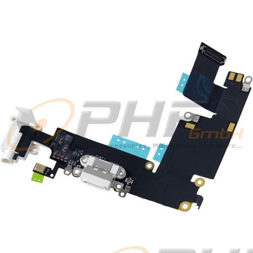 OEM System Konnektor + Audio Flexkabel für iPhone 6 Plus, weiss, neu