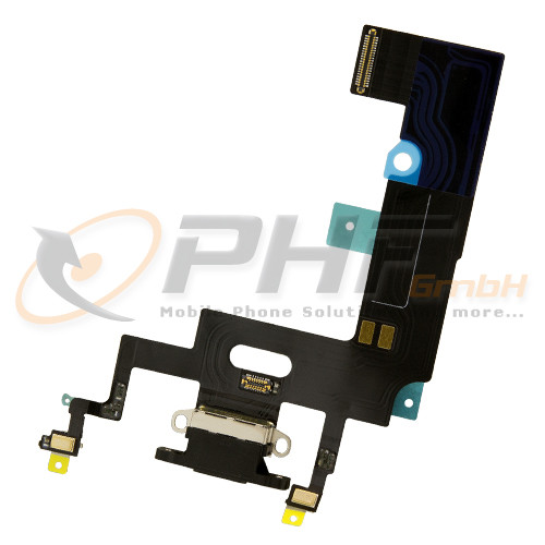 OEM System Konnektor + Audio Flexkabel für iPhone XR, black, neu