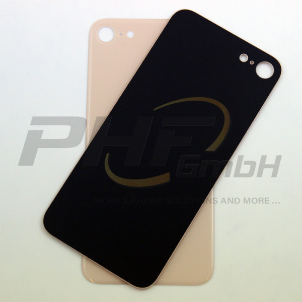Backcover Glas für iPhone 8, gold