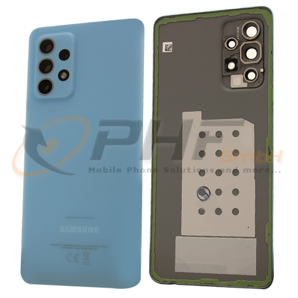 Samsung SM-A525f/A526b Galaxy A52/A52 5G Akkudeckel, blue, Serviceware