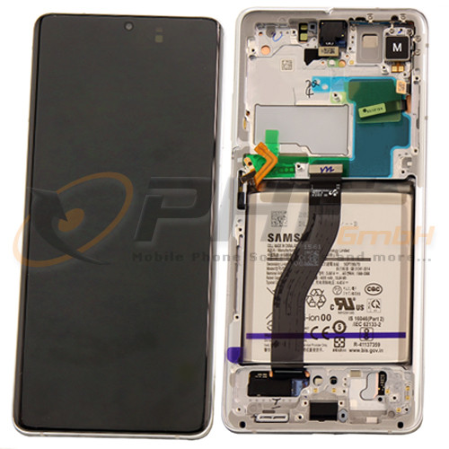 Samsung SM-G998b Galaxy S21 Ultra LC-Display Einheit, phantom silver, Service Pack