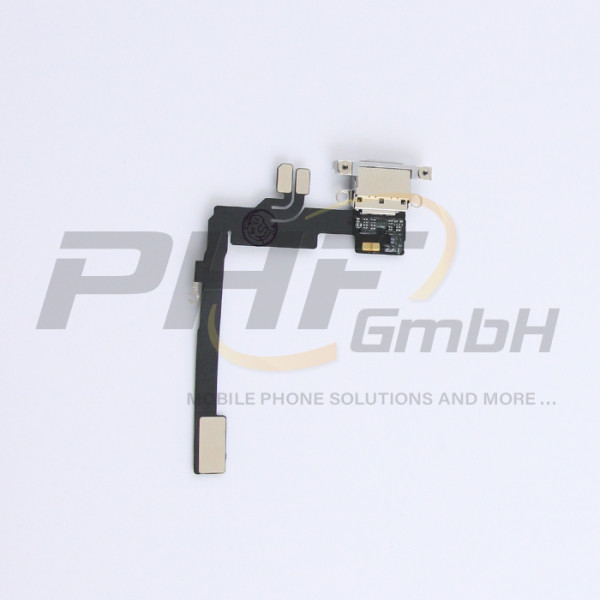 OEM System Konnektor + Audio Flexkabel für iPhone 16 Pro, white titanium, neu