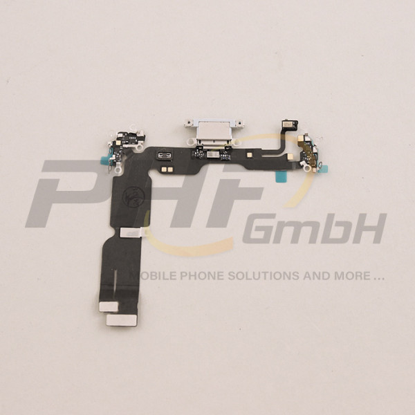 OEM System Konnektor + Audio Flexkabel für iPhone 15 Plus, blue, neu