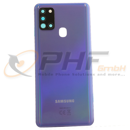 Samsung SM-A217f Galaxy A21s Akkudeckel, blue, Serviceware