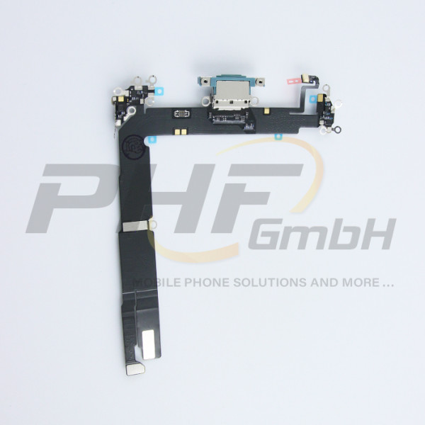 OEM System Konnektor + Audio Flexkabel für iPhone 16 Plus, teal, neu