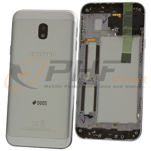 Samsung SM-J330f Galaxy J3 (2017) Akkudeckel, silver, Serviceware