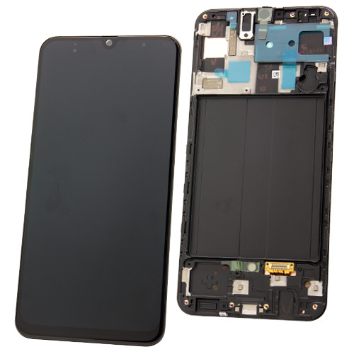 Samsung SM-A505f Galaxy A50 LC-Display Einheit, black, Service Pack