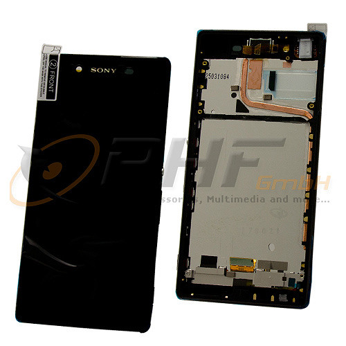 Sony E6553 - Xperia Z3+ LC-Display Einheit inkl. Rahmen, black, neu