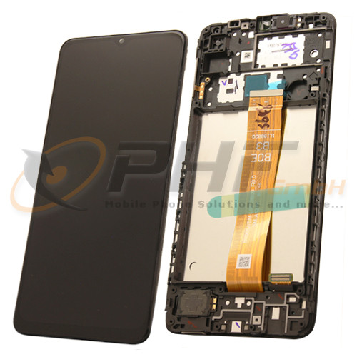 Samsung SM-A127f Galaxy A12 Nacho LC-Display Einheit, black, Service Pack
