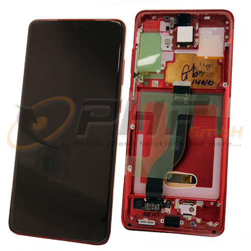 Samsung SM-G985f / G986b Galaxy S20+ / S20+ 5G LC-Display Einheit, red, Service Pack
